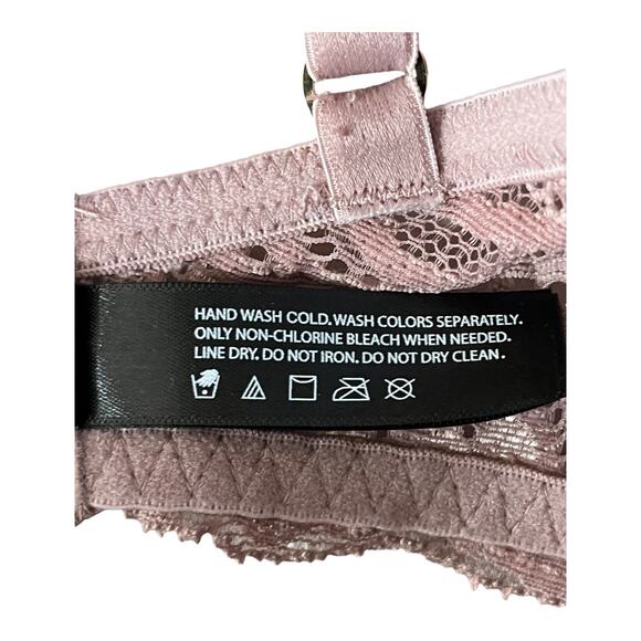 Natori bra 730023 Feathers underwire contour pink size 32DDD 32F - Picture 6 of 6